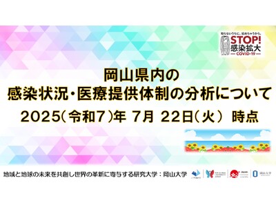 【岡山大学】岡山県内の感染状況・医療提供体制の分析について（2025年7月22日現在）
