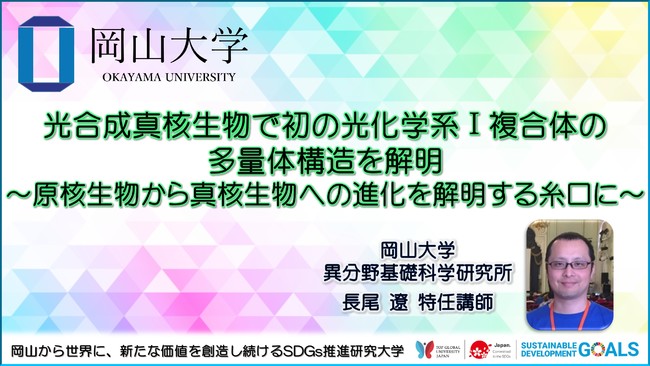 【岡山大学】光合成真核生物で初の光化学系I複合体の多量体構造を解明～原核生物から真核生物への進化を解明する糸口に～