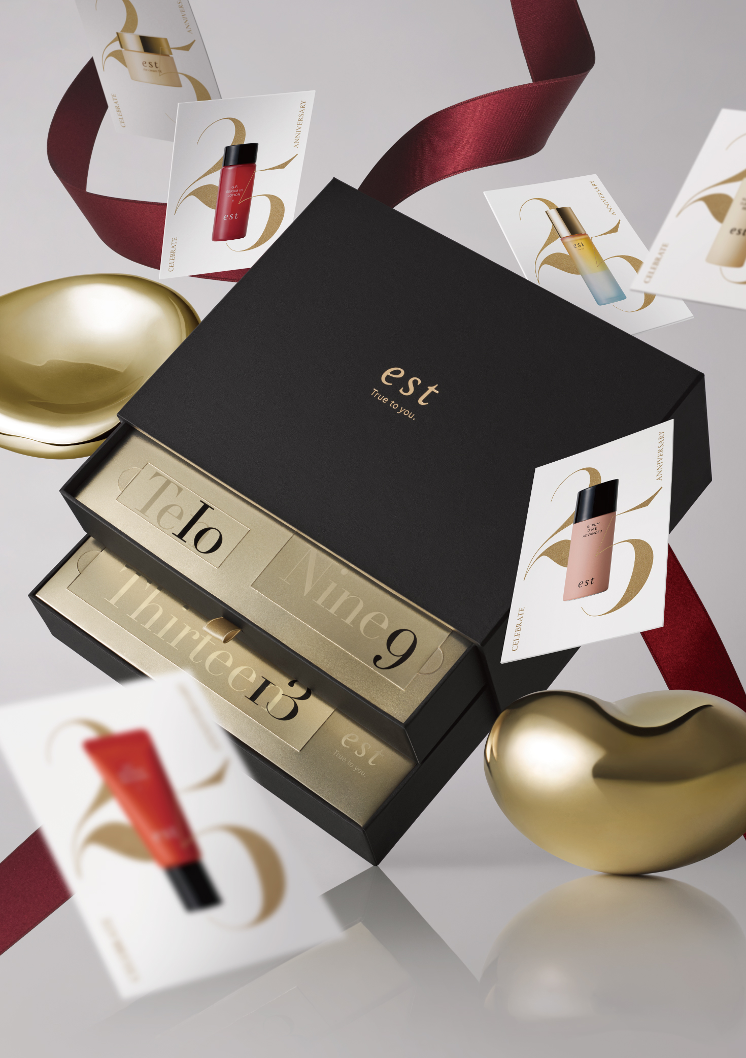 est、ブランド誕生25周年を記念するホリデーコレクションを発表！ 豪華アドベントカレンダー＆美容液のスペシャルセットで、輝くホリデーシーズンを。