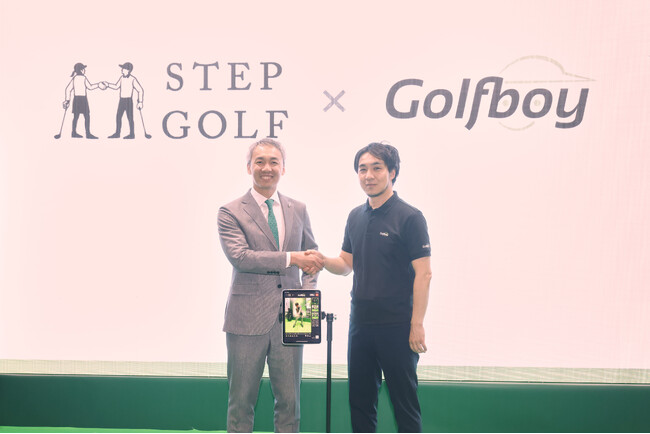 インドアゴルフスクール「ステップゴルフ」が3月7日（金）にゴルフアプリ「Golfboy」との提携に関する記者発表会を開催