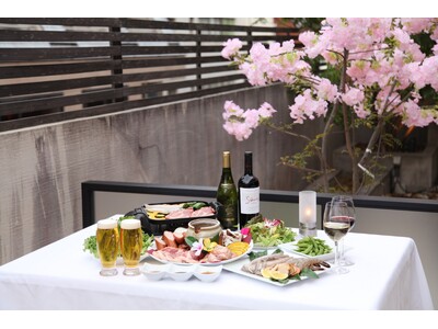 赤坂で今年も「桜ガーデンテラス」が始動！BBQ＆こたつ鍋でお花見気分を満喫 ～バネバグース赤坂見附店～