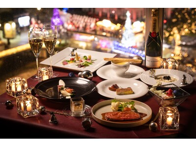 【12/24・25限定】ウニ・キャビア・オマール海老・フォアグラなど豪華食材をつかったコースを夜景とともに。福岡・中州 es（エス）「クリスマスディナー2025」予約開始