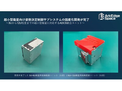 超小型衛星向け姿勢決定制御サブシステムの国産化開発が完了