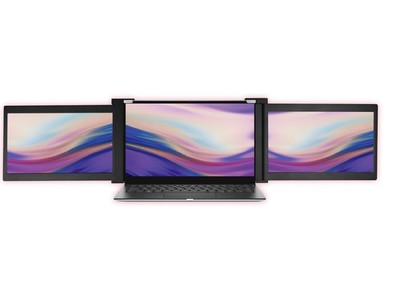 これ１台でノートパソコンが３画面に！持ち運びできるAqualモバイルデュアルディスレイ（11.6インチ x ２）を２月１日新発売！
