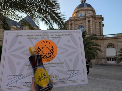 「金印純正ごま油」がフランス・パリのコンテストでBronze賞を受賞