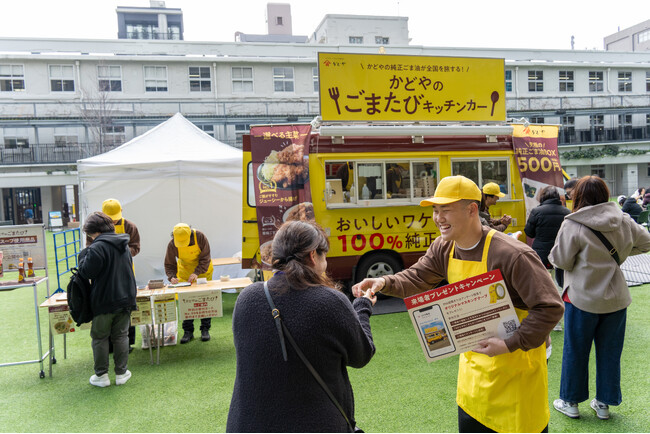 全国各地で行列・完売が続く、純正ごま油のキッチンカー「かどやのごまたび」最終開催地・東京会場のコラボ企業がキユーピー株式会社に決定！