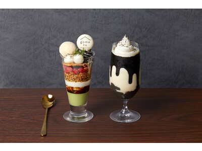 オープン1周年記念メニュー！goma to1周年アニバーサリーパフェ“黒ごまモンブランパフェ”と“黒ねりごまと自家製わらび餅のバニラシェイク”提供開始！