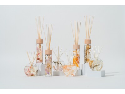お部屋で季節を感じる！mercyu（メルシーユー）から「Bloom Collection ハーバリウムディフューザー」の新作が登場！