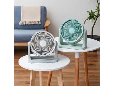 ダイヤルを回すだけ！シンプル設計と涼し気なカラーが魅力。省エネ＆パワフルな風量を実現する「DCサーキュレ...