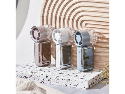 人と被らない個性的なハンディファンをお求めの方に。コンパクトでガジェット的デザインが魅力の多機能な「ミニターボハンディファン」をLife on Productsより新発売