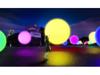 チームラボ、夜の名古屋城をアート空間に変える「チームラボ 浮遊する、呼応する球体 - 名古屋城」を開催。会期は17年12月23日～18年1月14日、11月3日より前売券発売。