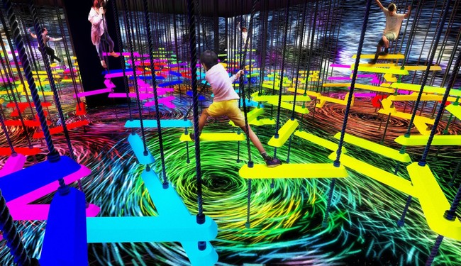 チームラボボーダレス 東京 お台場 運動の森 や 光の彫刻空間 などが大規模リニューアル自分の描いた絵がグッズになる お絵かきファクトリー も新設7月15日 木 から Pr Times Web東奥