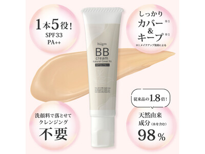 ティーライフ史上最高のカバー力×自然派×キープ力！「hugm BBクリーム ナチュラルカバーフィット」が新発売！
