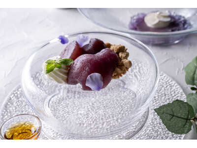 気高く芸術的なスミレ色のスイーツをコース仕立てで優雅に楽しむ「Sweets Course~Violetta~」