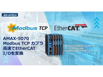 AMAX-5070 Modbus/TCPカプラ発売開始