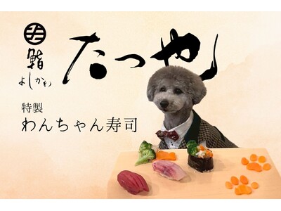愛犬と “一緒に食べる幸せ” を。「 愛犬専用鮨 」で紡ぐ、かけがえのない家族の時間。【 鮨 たつ也 よしかわ 】が提案する、新たな外食のかたち。