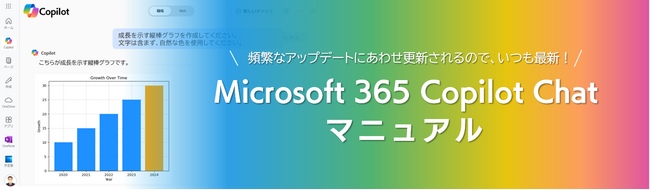 企業の生成AIを活用した業務効率化を支援する「Microsoft 365 Copilot Chat」のマニュアルを提供開始