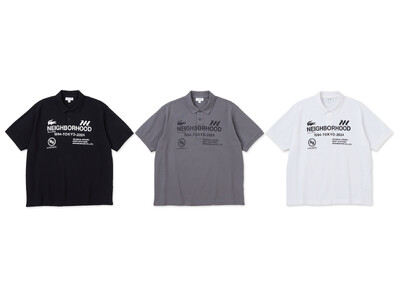 『Lacoste Polo Shirt Laboratory』 vol.2 NEIGHBORHOOD × LACOSTE コラボポロシャツを発売