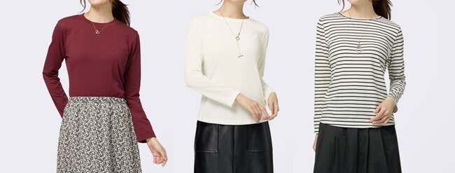 【ニトリのアパレルブランドN+】毎日着たくなる「Nプラスベーシック長袖Tシャツ」が999円～の低価格で新登場！