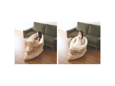 大好きなペットと2人きりの時間を過ごせる！「全身包まれて入れるブランケット」を新発売