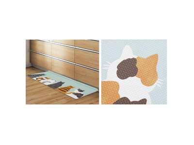 2月22日は猫の日！お掃除ラクラクな猫柄キッチンマットがニトリから新発売！