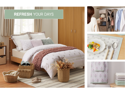衣替えからはじめる春の暮らし。季節限定コレクション「REFRESH YOUR DAYS」95アイテムを発売。