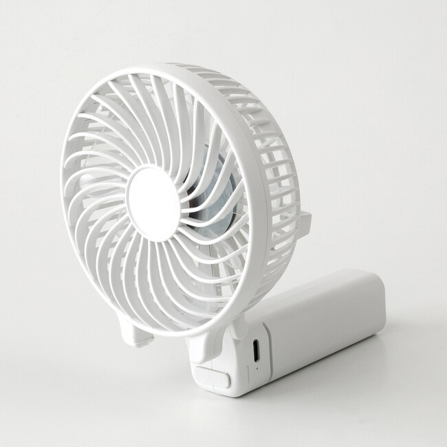 折りたためてデスクでも使える！リン酸鉄リチウムイオン電池採用で安心なハンディファンが新発売
