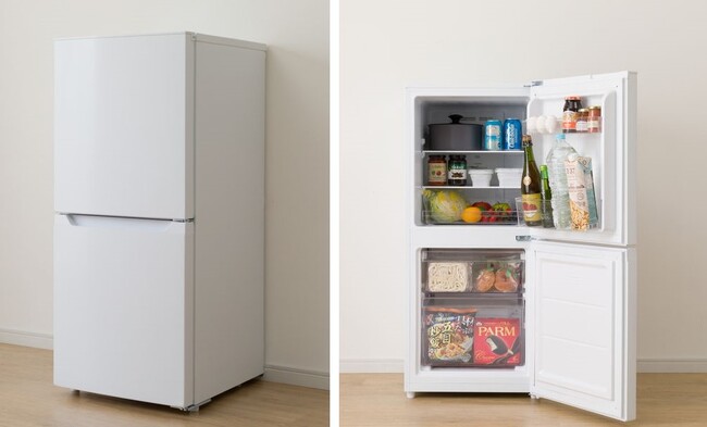 【ニトリ】新生活に向けて、フレッシャーズにおすすめ!冷凍庫容量の割合が大きい、121Lサイズのファン式冷蔵庫を新発売