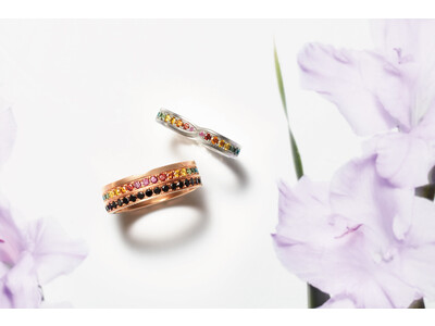 《オーダーメイドができる婚約・結婚指輪》ドイツのジュエリーブランドacredo(アクレード)が、大空にかかる虹をイメージした秋冬の新作『Rainbow(レインボー)』を 11月25日(金)に発売します