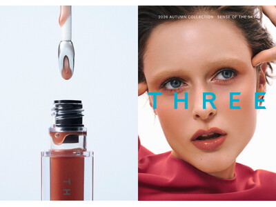 THREEの2026 Autumn Collectionは空の持つ余白がテーマ。オリジナル国産精油配合のプランプリップが登場！