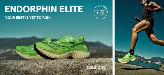 創業125周年を迎えた “Saucony”史上で最もエネルギー効率が高い最新のランニングシューズが登場「Endorphin Elite」のメイン画像