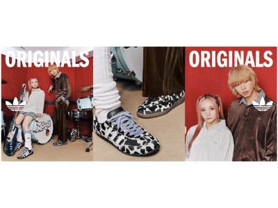 Aooo やまもとひかる＆ツミキが着こなす、“質感と柄で遊ぶ” adidas Originals昨年完売のベロアが新作で登場、秋冬ルックを10月9日（金）より展開