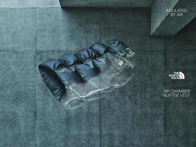 ≪空気を衣服内に取り込むテクノロジーを採用。専用ポンプで保温性の強弱やかさ高を調整≫THE NORTH FACEが2店舗限定で「Air Chamber Nuptse Vest」を発売