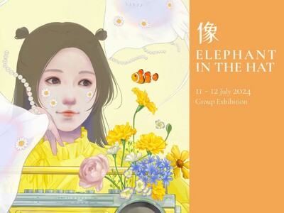 人気現代アーティスト越前菜都子が、2024年7月11日（木）よりソーホーハウス香港で開催される展覧会「Elephant in the Hat」に出展決定！
