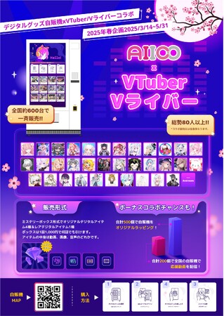 プレスリリース「【アドインテ】全国のAIICOで総勢80名以上との「AIICO x VTuber/Vライバーコラボ企画 桜祭り」が開始」のイメージ画像