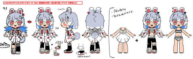 寺田てらがデザインした初のVRChatアバター「ポルタラビィ （Porta Rabby）」販売決定