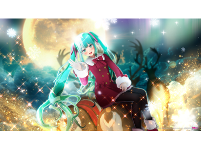 限定衣装の初音ミクと、二人きりの空間でクリスマス体験「初音ミク 夜空クリスマス in SHIBUYA TSUTAYA IP書店」開催決定＆グッズ発売