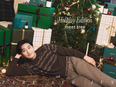 【meet tree】クリスマスシーズンに向けたパク・ソジュンの新ビジュアル公開。サイン刻印入り木製アロマディフューザーが入った数量限定ホリデーギフトを10月28日より順次発売