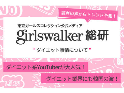 東京ガールズコレクション公式メディア「girlswalker」読者のリアルな声からトレンドを読み解く『girlswalker総研』Vol.3若年層女性のダイエットに関する意識調査を実施
