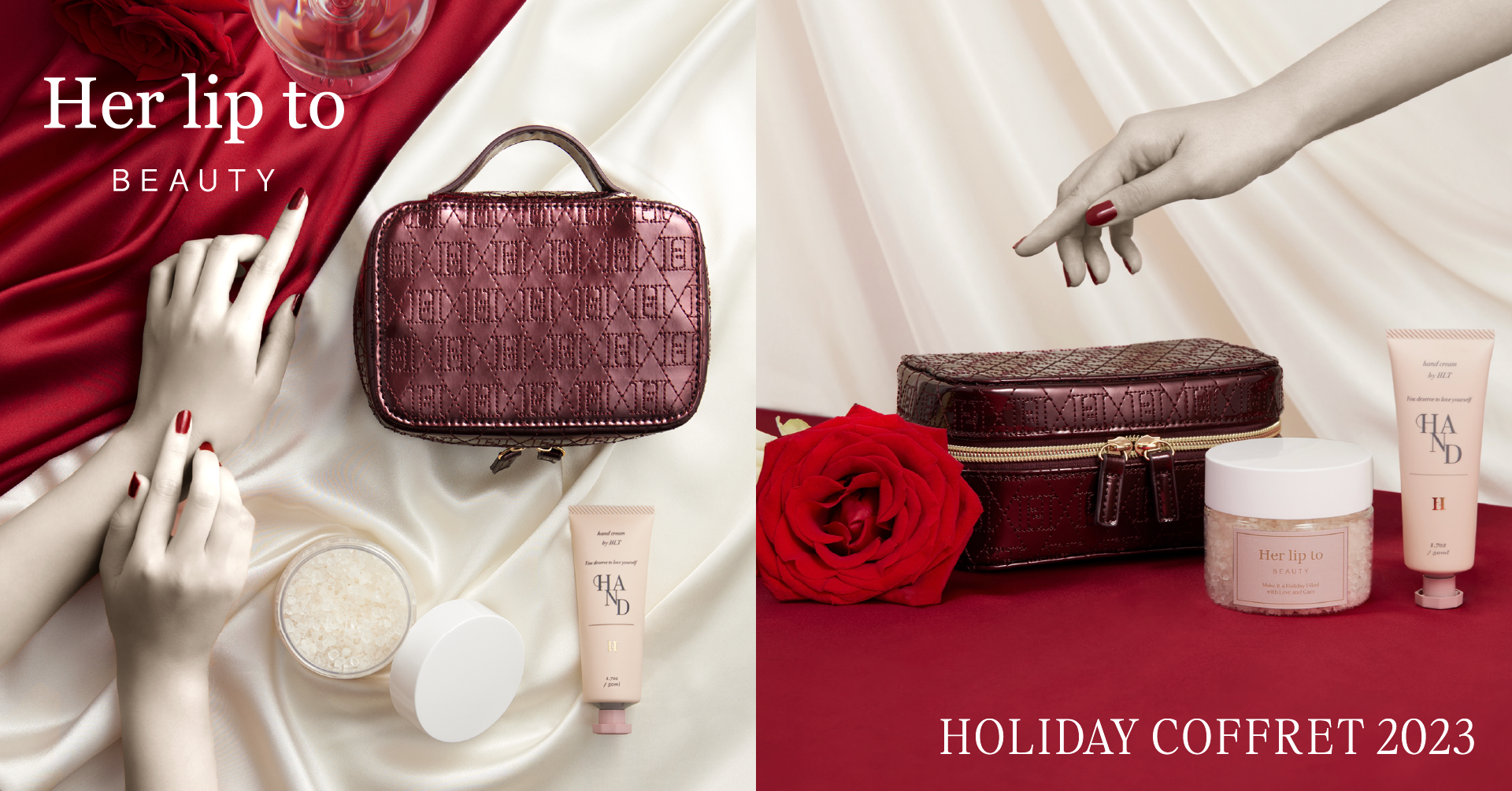 小嶋陽菜プロデュースのHer lip to BEAUTYよりホリデーコフレ第二弾が登場 “HLT HOLIDAY SET – VANITY POUCH -”を数量限定で発売