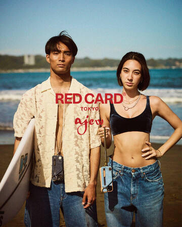 ajew（エジュー）× ジャパンメイドのデニムブランド「RED CARD TOKYO」、スペシャルコラボレーションでデニム素材のスマホケースを5月29日よりリリース。