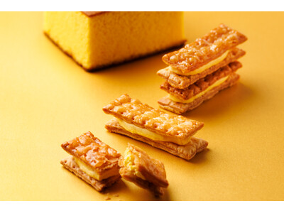 【長崎土産】長崎銘菓シリーズ！カステラ風味を味わえるサクサク食感の新作スイーツ「長崎・カステラパイサンド」を新発売いたします！