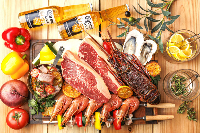 【難波ビアガーデン】飲み放題付きBBQが通常5,500円→3,500円に。最上階テラスで楽しむ夏季限定プラン