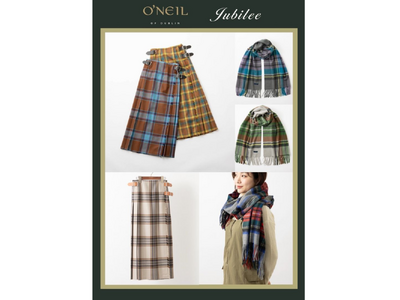 【松坂屋名古屋店】O’NEIL OF DUBLIN Jubilee 期間限定ショップ開催 アイルランド伝統キルトスカート＆カシミヤ100%マフラー