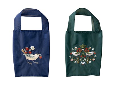 雑貨ブランド「Jubilee」から ウィリアムモリス柄の刺繍が美しいオーガンジー素材トートバッグが新登場