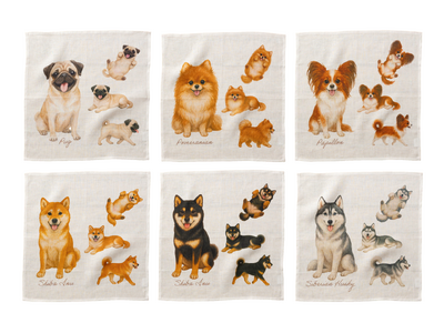 【21犬種を網羅】雑貨ブランド「Jubilee」よりドッグデザインハンカチが新登場。使うほどに肌に馴染む...