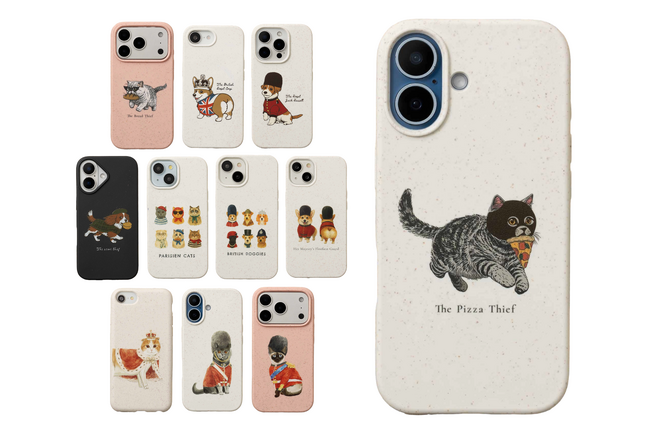 【環境に寄り添う】雑貨ブランド「Jubilee」よりMagSafe対応の英国モチーフ犬&猫エコスマホケースが新登場。