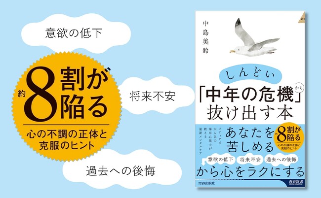 メディアで人気の臨床心理士が、いま話題の「中年の危機」解消法を伝授する一冊。4つのステップで心のモヤモヤを整理できます!