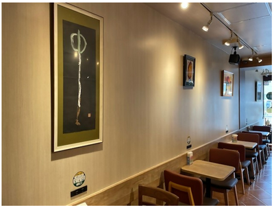 障がいのある方のアート作品を店内に展示して社会参加を支援「MOSごと美術館」を文京区1店舗で初開催