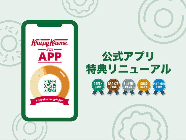 会員だけのおトクな“特典”とうれしい“特別”を！クリスピー・クリーム・ドーナツ公式アプリ特典リニューアル　アプリ特典変更に伴い、2025年7月30日（水）より一部商品価格を改定